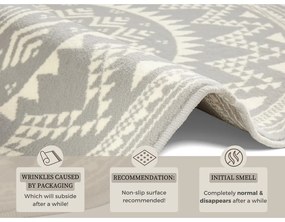 Sivý koberec Hanse Home Celebration Valencia, ⌀ 140 cm