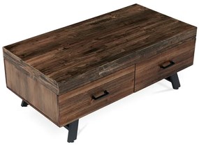 Autronic BONTEC Konferenčný stolík 120x60cm, masív, old wood, AHG-536 PINE Farba: Hnedá