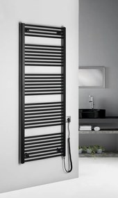 Aqualine Aqualine, DIRECT-E elektrické vykurovacie teleso, rovné, 600x1680 mm, 800 W, čierna, ILE66TB