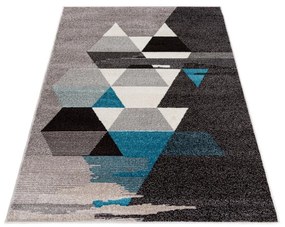 Kusový koberec Double sivomodrý 300x400cm