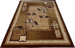 HU Hnedý klasický koberec Shiraz Bcf Kalia-braz Rozmer: 60x110 cm