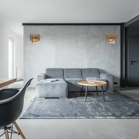 Nástenné svietidlo Madison, 1x krištáľové/zlaté kovové tienidlo