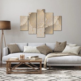 Obraz - Mandaly v zlatých tónoch (150x105 cm)