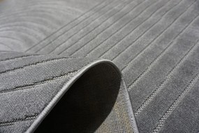 Koberec Zen Garden 2403 GREY – sivý s abstraktným vzorom Rozmer: 200x290 cm
