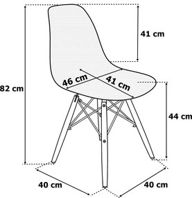 Jedálenská stolička MILANO čierna