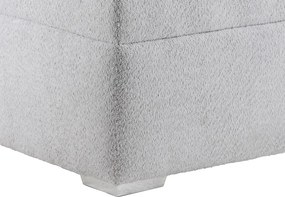 Posteľ Fendi 180x200 cm, svetlo šedá látka