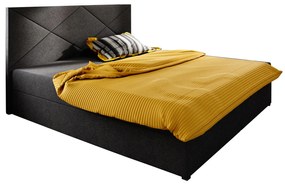 Manželská posteľ Boxspring 140 cm Fade 4 Comfort (čierna) (s matracom a úložným priestorom). Vlastná spoľahlivá doprava až k Vám domov. 1055901
