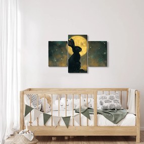 Obraz - Zajac s mesiacom (90x60 cm)