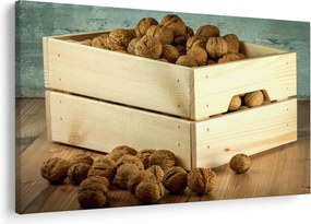 Obraz - Jesenné zátišie s orechmi (90x60 cm)
