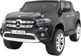 Ramiz Mercedes Benz X-Class pre deti Čierna Pickup + Pilot + pohon 4x4