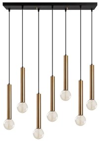 Luster TEMPO na lane 7xE27/40W/230V, zlatý