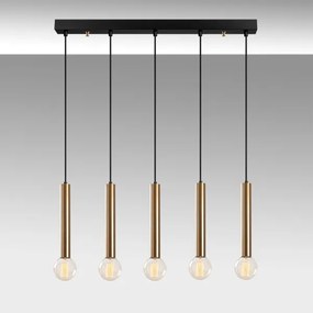 Luster na lanku TEMPO 5xE27/40W/230V zlatý