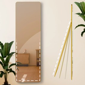 Zrkadlo Gurnee 160x50 cm - zlaté lesklé