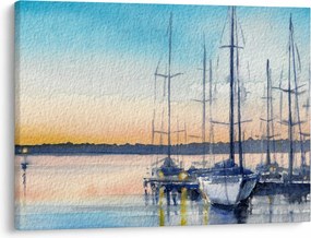 Obraz - Lodičky, aquarel (70x50 cm)