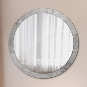 Okrúhle ozdobné zrkadlo na stenu Betón fi 100 cm