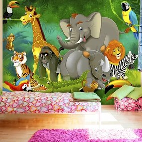 Fototapeta - Colourful Safari Veľkosť: 98x70, Verzia: Samolepiaca