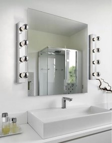 Nástenné svietidlo v lesklej striebornej farbe Theatro - Trio