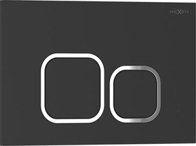 Mexen Tex 03, tlačidlo na splachovanie, čierna matná, 6103-02