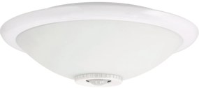 ECOLIGHT LED stropné svietidlo 2xE27 s pohybovým senzorom - sklo