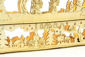 Nexos 28392 Vianočná dekorácia - krajina - 10 LED, teplá biela