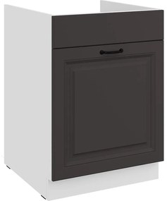 Kuchynská skrinka Stilo grafit mat/biely 60ZL 1S BB