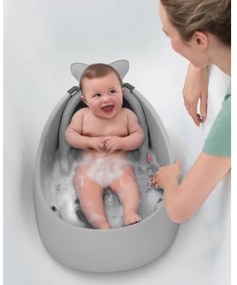 Skip Hop - Detská vanička s ergonomickou podložkou MOBY 3 sivá