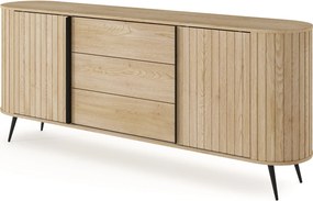 Dizajnová komoda ROSELIN 196cm dub cremona