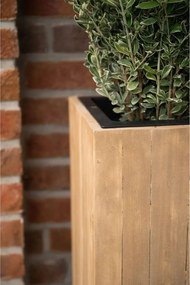 Drevený kvetináč ELEMENTO, drevo, šírka 90 cm, hnedá