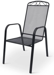 Záhradná kovová zostava Lana + 6x kovová stolička Lana steel