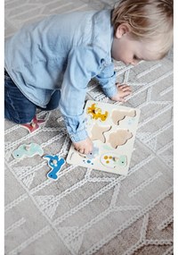 Drevené vkladacie puzzle (počet dielikov 6) Dinosaurs – Kindsgut