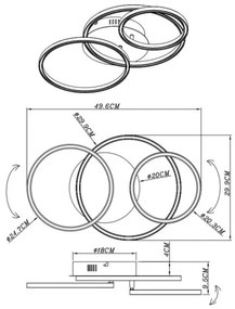 Globo 67233-30S - LED Stropné svietidlo KENDY LED/30W/230V