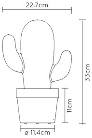 Lucide 13813/02/31 - LED Stmievateľná vonkajšia stolná lampa CACTUS LED/2W/5V IP44