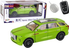 LEAN Toys Hliníkový model RC auta v mierke 1:24, farba zelená