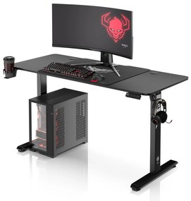 Výškovo nastaviteľný stôl Diablo X-Tensio 1400 čierny