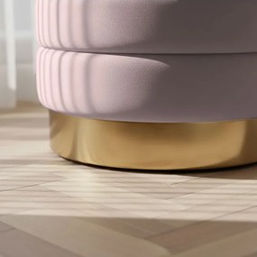 Taburetka BELLA pudrovo ružová