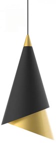 ITALUX PND-433128-1A Raalto závesné svietidlo LED D250mm 13,55W/469lm 3000K čierna, zlatá