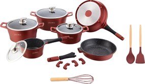 Royalty Sada riadu ES1014M 17 ks, farba burgundy