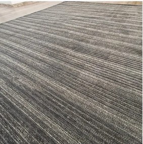 HU Sivý pruhovaný koberec Saloon ANTRACIT Rozmer: 60x100 cm