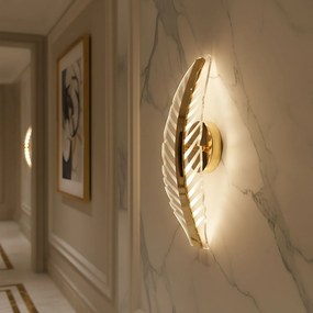 Toolight Toolight, LED nástenné svietidlo, 8W, 4000K, 1000lm, G140-W, zlatá, OSW-02609