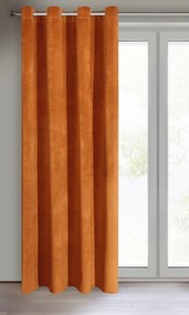 ZATEMŇOVACÍ ZÁVES NA KRÚŽKOCH RIA 140X250 CM ORANŽOVÁ