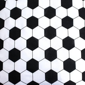 Zelené bavlnené detské obliečky na jednolôžko 140x200 cm Football – Jerry Fabrics