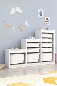 Organizér na hračky Dremonka 9 (biela). Akcia -20%. Vlastná spoľahlivá doprava až k Vám domov. 1124321