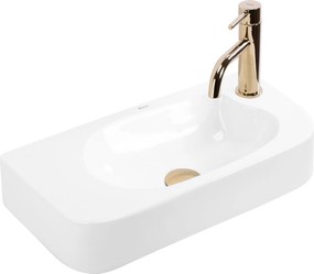 Rea Odetta, umývadlo na dosku/nástenné 510x250x115 mm, biela lesklá, REA-U3610