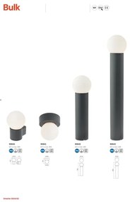 Redo 90643 - Vonkajšia lampa BULK 1xE27/20W/230V 80 cm IP44 antracit