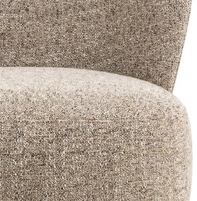 Béžové kreslo z textílie buklé Elmont – Actona