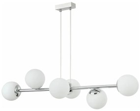 Luster na lanku MADDIE 5xE14/5W/230V lesklý chróm