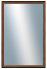 DANTIK - Zrkadlo v rámu, rozmer s rámom 40x60 cm z lišty Inclinata colori hnedá (3135)