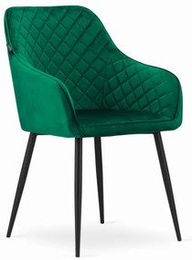 Set dvoch jedálenských stoličiek NUGAT - zelené (2ks)