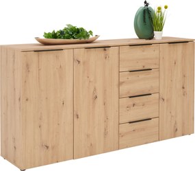 XXXLutz ŠIROKÁ KOMODA, farba duba, 181.5/92.9/42 cm Xora - Komody - 001416000303
