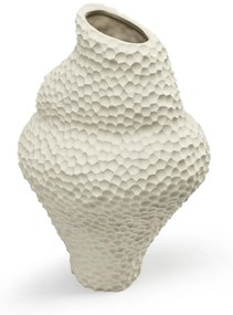 Keramická váza Isla, veľká – krémová